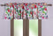 Barefoot Bungalow Blossom Watercolor Floral Window Valance, 84 W x 19 L inches...