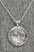 American Coin Treasures Buffalo Nickel Coin Pendant Necklace with Green Enamel | Silvertone 24" Rope Chain for Men & Women | Lobster Claw Clasp | ...