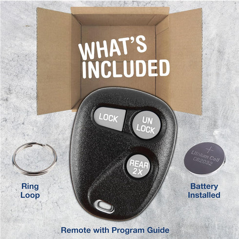 KeylessOption Key Fob Replacement for 1996 1997 1998 1999 2000 2001 2002 Buick Cadillac Chevrolet GMC Oldsmobile Pontiac Keyless Entry Remote Cont...