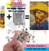 Small Jigsaw Puzzles for Adults 150 Pieces Mini Jigsaw Puzzles Oil Painting Mini Puzzles Tiny Jigsaw Puzzles 6 x 4 Inches,3 Pcs,Mini Easel Include...