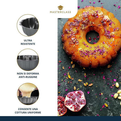 Master Class Non Stick 10" Bundt Kugelhopf Pan/Tin...