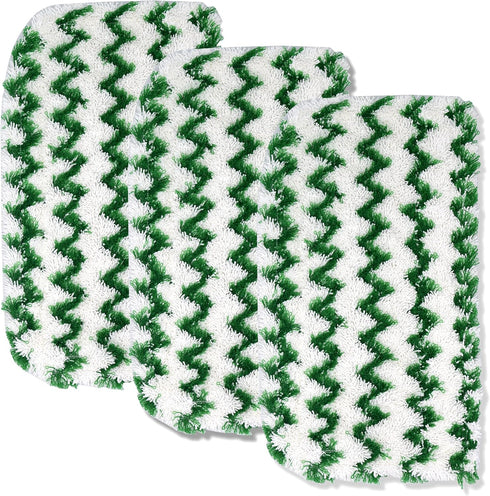 3-Pcs Replacement Steam Mop Pads for Compatible Shark S1000 Series Vacuum Cleaners (S1000, S1000A, S1000C, S1000WM, S1001C), Green & Washable...