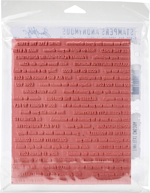 Tim Holtz - Stampers Anon CLING RBBR STAMP SET TINY TEXT, us:one size...