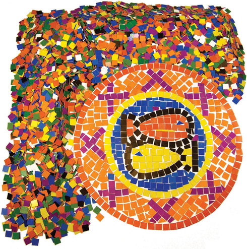 Roylco Double Color Mosaic Squares, Pack Of 10000 Squares...