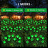 2 Pack St Patricks Day Decorations Solar Outdoor Lights, 18 LED Lucky Green Shamrock Lights Irish Firefly Solar Lights, 2 Modes Waterproof St Patr...