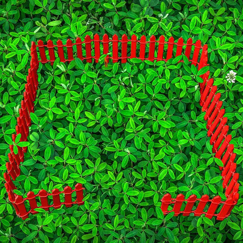 36 Inch Mini Fence Fairy Garden Fence & Waterproof LED 40FT 100 LED Solar String Lights with 8 Lighting Modes | Fairy Garden Accessories Outdoor (...