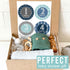 Hadley Designs 16 Monthly Baby Milestone Stickers Boy-Blue Baby Monthly Milestone Stickers for Baby Boy...