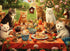 100 Pieces Jigsaw Puzzles for Adults - Cat Puzzles for Kids Ages 6-8 8-10 10-12 - Purrfect Picnic...