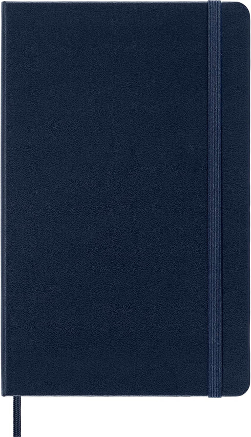 Moleskine Classic Notebook, Hard Cover, Large (5" x 8.25") Plain/Blank, Sapphire Blue, 240 Pages...