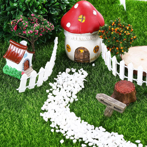 Elcoho 12 Pieces Fake Grass for Crafts Fairy Garden Grass 6 x 6 Inches Artificial Garden Grass for Miniature Ornament Garden Dollhouse DIY Decorat...