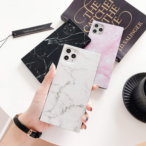 Cocomii - Rectangle Case Compatible with iPhone 12 Mini - Natural Marble, Timeless Pattern, Glossy, Women Girls Men, Protective Phone Case for iPh...