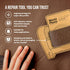 MastaPlasta Instant Self-Adhesive Premium Leather Repair Patch. Tan Crown 4 x 2.4 Inch (10cm x 6cm). Upholstery Quality Adhesive Patches for Sofas...