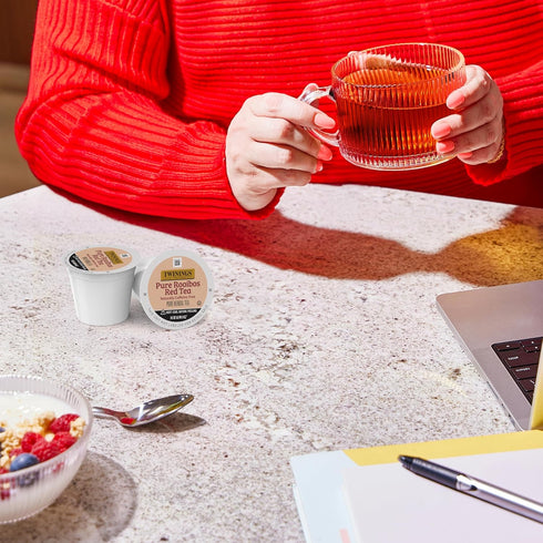 Twinings Pure Rooibos Red Tea K-Cup Pods for Keurig, 24 Count (Pack of 1), Natural, Slightly Sweet Taste, Naturally Caffeine-Free, Enjoy Hot or Ic...