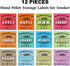 Smoker Grill Pellet Label Stickers, for Wood Pellet Storage Containers, Pasted on Pellet Storage Bucket for Easy Identification of Pellets of Diff...