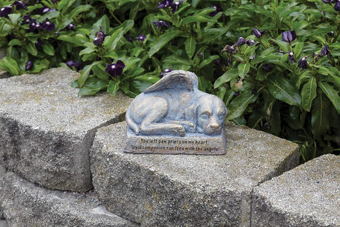 Roman Garden - Dog with Wings Garden Statue, 6H, Garden Collection, Resin and Stone, Decorative, Memorial Gift, Garden Gift, Home Outdoor Decor, D...