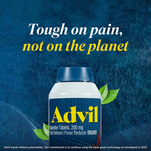 Advil PM Pain Reliever and Nighttime Sleep Aid, Ibuprofen and Diphenhydramine Citrate - 120 Ct Caplets and Pain Reliever and Fever Reducer, 10 Cou...