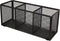 Black Mesh Pencil Holder, Metal Mesh Desk Organize for Pens, Kitchen Utensil Desk Storage,3 Compartments, Small Elegant Office Desk Supplies Organ...