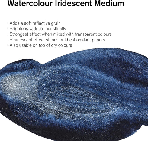 Winsor & Newton Watercolor Medium, Iridescent Medium, 75ml (2.5-oz) bottle...