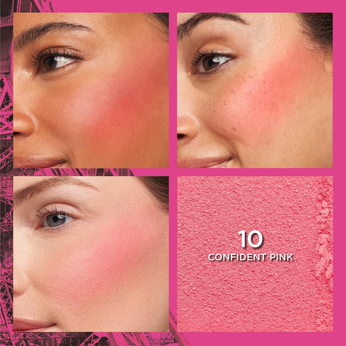 L'Oreal Paris Infallible Up to 24H Fresh Wear Soft Matte Blush, Blendable, Long-Lasting and Waterproof Cheek Make Up, Confident Pink 10, 0.31 Oz...