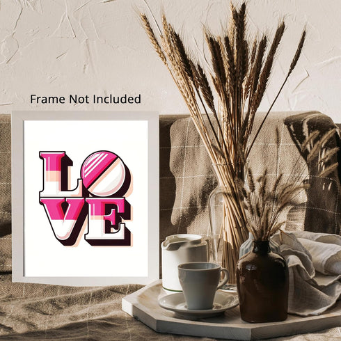 Posterizer 1 pcs-Lesbian Pride Flag-Love-Gay & LGBTQ Art-Abstract & Modern Art-Gift for LGBTQ, Queer, Gay, Bi, Lesbian- UNFRAMED Wall Art...