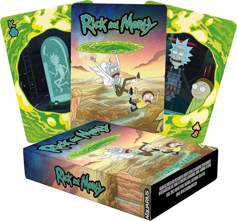 AQUARIUS Rick and Morty Playing Cards – Rick and Morty Themed Deck of Cards for Your Favorite Card Games - Officially Licensed Rick and Morty Merc...