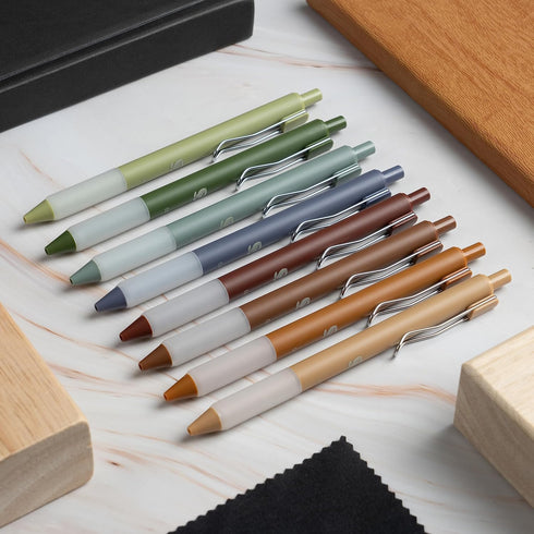 Gel Pens - Earthy, Matte Finish, Smooth Writing, No Bleed - For Journaling, Bible Notes, Drawing - Cute School Supplies, 8 Pack...