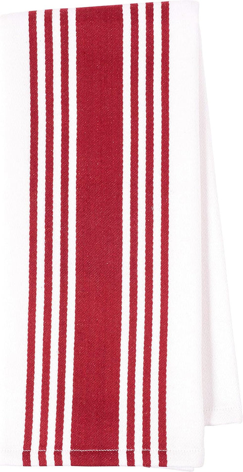 KAF Home Kitchen Towels, Set of 4 Absorbent, Durable and Soft Towels | Perfect for Kitchen Messes and Drying Dishes, 18 x 28 – Inches, Wine...