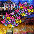 Solar Garden Lights Solar Lights Outdoor Waterproof Solar Lights 2 Pack with New Upgraded 72 LED 34 Butterfly Outdoor Solar Lights for Yard Outsid...