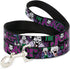 Buckle-Down Pet Leash - Joker Face/Logo/Spades Black/Green/Purple - 4 Feet Long - 1.5" Wide...