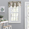 Ellis Curtain Madison Floral 58" x 15" Lined Scallop Valance, Brick...