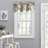 Ellis Curtain Madison Floral 58" x 15" Lined Scallop Valance, Brick...