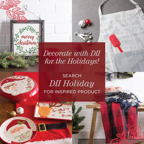 DII Christmas Thanksgiving Holiday Tabletop Décor Collection Decorative Napkin Ring Holder Set, 2.5" Diameter, Gold Snowflake, 6 Piece...