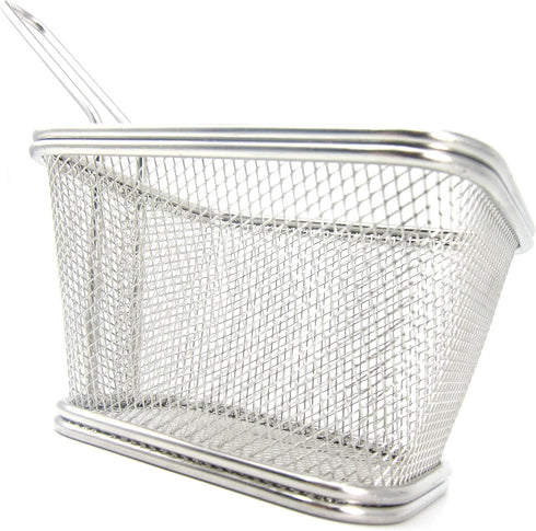 Best Utensils Chips Fry Baskets Stainless Steel Fryer Basket Strainer Serving Food Presentation Cooking Tool French Fries Basket (Large 5 inches)...