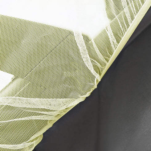Mosquito Insect Net for Crib, Cot Bed with Zipper - Crib Climbing Prevention & Pet Barrier - Color: Peach (Stroller Net)...