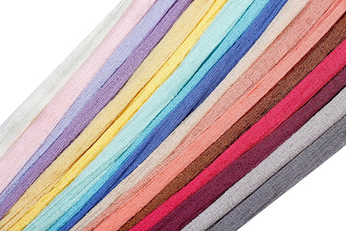 Matissa Newborn Baby Photography Prop Swaddle Cheesecloth Knit Crochet Wrap 16 Colors Available (White)...