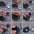 100 Set Snap Fasteners Leather Snaps Button Kit Press Studs with 4 Pieces Fixing Tools, 12.5 mm in Diameter...