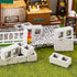 Deekin 24 Pcs Mini Cinder Blocks 1/12 Scale Mini Bricks Miniature Cinder Blocks Concrete Mini Cement Building Blocks for Mini Dollhouse Accessorie...