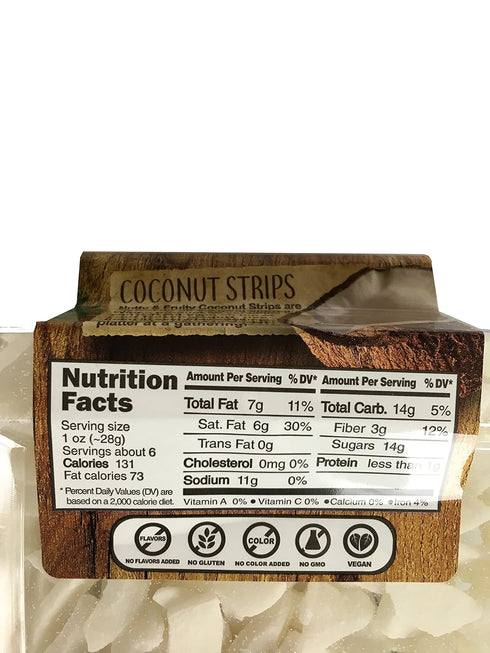 Dried Coconut Strips Chips...
