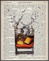 Posterizer 1 pcs-Scotch Whiskey Dictionary Art Print-Abstract & Modern Art- Gifts for Men-Art Poster Print for Home, Office, Store, Bar- unframed ...