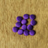 Round Handmade Buttons 12 Purple Button Dupion Fabric Covered for Sewing Scrapbooking Clothes Craft...