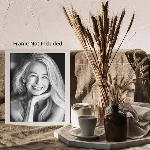 Posterizer 1 pcs-black and white photography style art-older elegant woman 1-Photography Art-Retro Art-Decor for Home & Office- unframed wall art...
