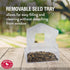 Perky-Pet 345 Clear Outdoor Window Bird Feeder with Strong Suction Cups – 1/2 Lb Seed Capacity...