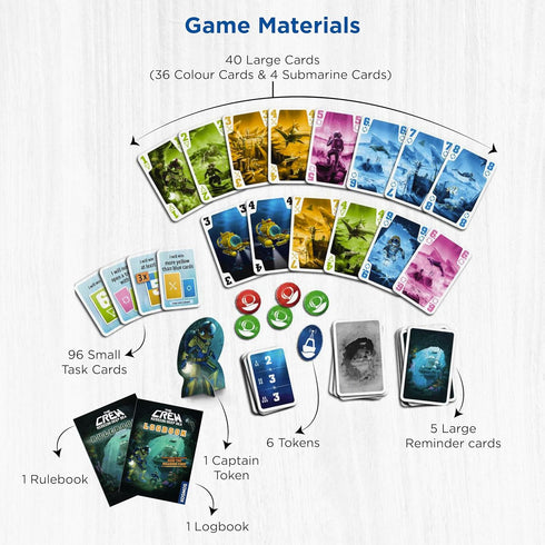 The Crew - Mission Deep Sea | Card Game | Cooperative | 2 to 5 Players | Ages 10+ | Trick-Taking | 32 Levels of Difficulty | Endless Replayability...