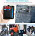 Chain Wallet Men Minimalist RFID Wallet Biker Trucker Travel Badge Holder Zipper...