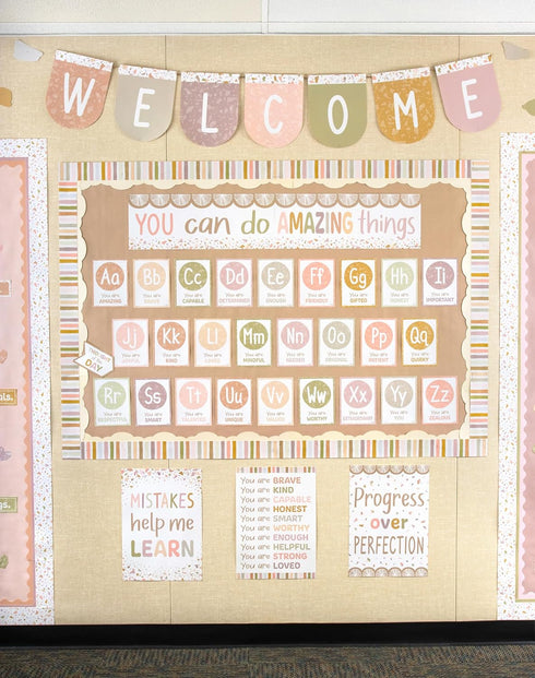 Teacher Created Resources Terrazzo Tones Welcome Bunting Bulletin Board (TCR7200)...