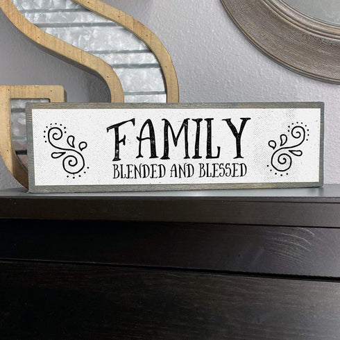 Family Wood Signs (Medium - Wood And Metal, Family - Blended And Blessed)...