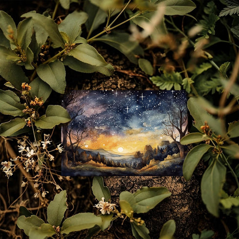 Blank Cards with Envelopes All Occasion,Watercolor Starry Night Sky Design Blank Greeting Cards 4x6,20Pack -Blank Greeting Cards,Note Cards with M...