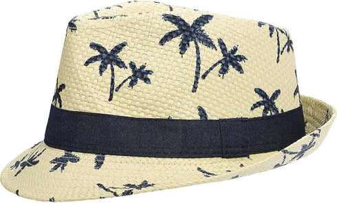 Vibrant Multicolor Luau Fedora - 4.75" x 9.5" x 10.25" (1 Pc.) - Cute & Stylish - Perfect for Tropical Celebrations...