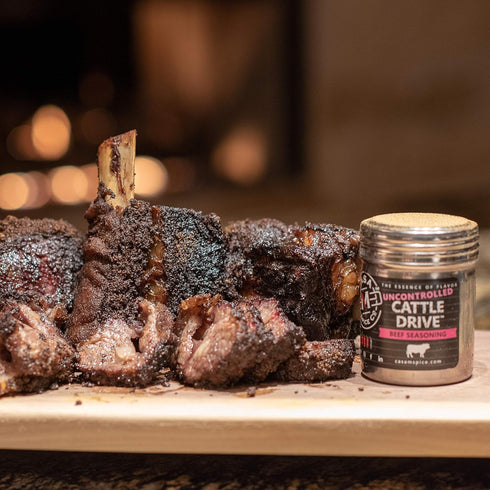 Casa M Spice Co Cattle Drive Beef Seasoning • Very Low Sodium • No MSG • Gluten Free • Keto-Friendly • BBQ Spices (Original, Stainless Shaker (wit...