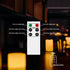 1 Waterproof Outdoor Flameless LED Pillar Candle with Remote Battery Operated Flickering Plastic Electric Decorative Light Set for Home Décor Gard...
